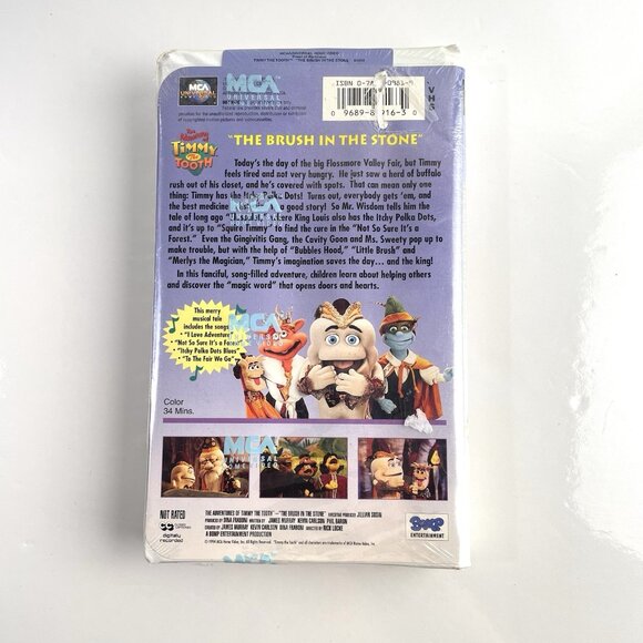 Adventures of Timmy the Tooth The Brush in the Stone (VHS, 1996) New Sealed - Picture 4 of 6